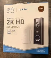 Anker Eufy ADD-ON UNIT Wi-Fi Video Doorbell 2K HD Black T8210