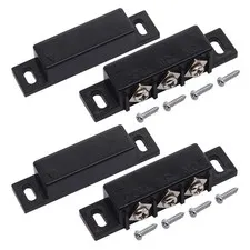 2pcs Magnetic Reed Switch Wired Surface Mount Door Alarm Sensor NC NO Black