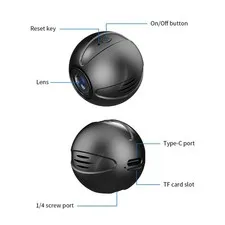 Mini 1080P Wireless Monitor Camera Smart WiFi Camera Built-in Battery Suppo HFGF