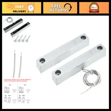 Magnetic Reed Switch NC Alarm Security for Rolling Gate Garage Door - Silver Gra