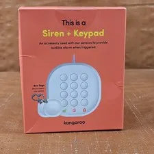 Siren + Keypad by Kangaroo with 2 Roo tags, brand new in sealed box