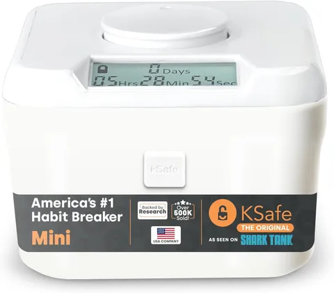 Time Lock Safe - Phone Safe Box with Timer, Timed Lock Box for Snacks & Valuable