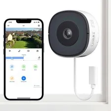 Wansview Window Camera 2.4/5G WIFI Indoor Security Camera 2K Ai Detection
