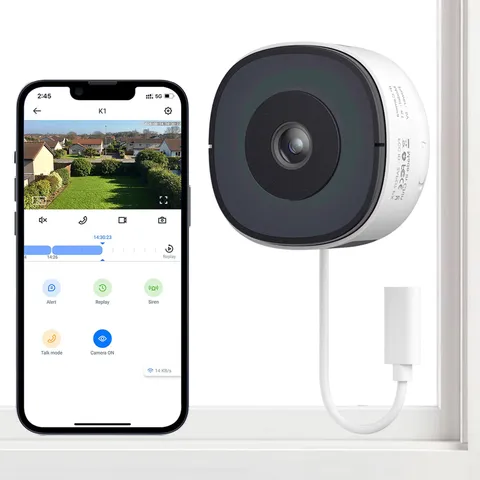 Wansview Window Camera 2.4/5G WIFI Indoor Security Camera 2K Ai Detection