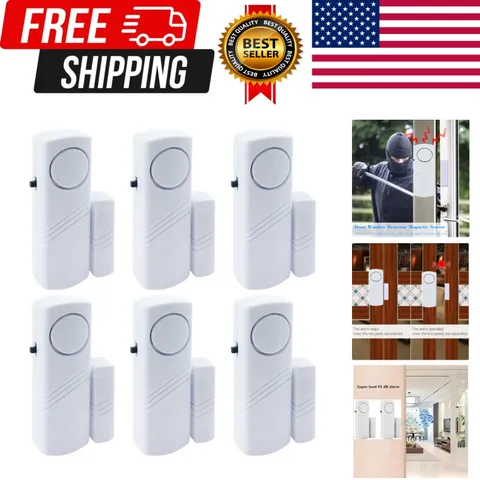 Door Window Alarm, 90DB Door Alarms for Kids Safety, Wireless Sensor Door Win...