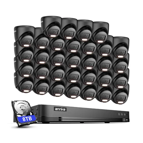 ANNKE 32CH 5MP Lite DVR 1080P Security Camera System Outdoor Color Night H.265+