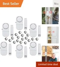 6 Pack Wireless Security Window/Door Alarm, Magnetic Sensor Door Window Burgl...