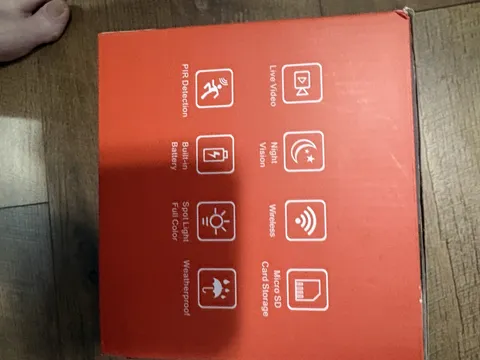 Smart Battery Camera 1080P Wi-Fi Wireless Night Vision PIR MicroSD Weatherproof