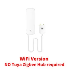 WiFi Water Leak Sensor Smart Flood Detector with App Alerts Home Security Alarm
