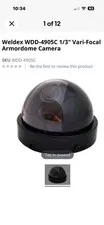 Weldex WDD-4900 Series Camera WELDEX WDD-4905C Color Hi Res Armor Dome Camera