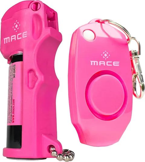 Personal Safety Alarm &  Pepper Spray Kit - Loud 130Db Siren with Built in Emerg