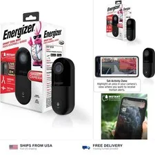 Energizer Smart 5GHz 2K Doorbell, Wired Video Doorbell Security Camera, 2-Way...
