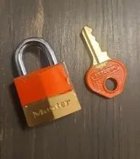 Master Padlock, Brass, Miniature Padlock, luggage lock suitcase, 120D