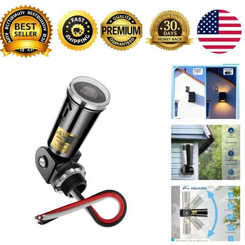 Dusk to Dawn Photocell Sensor Day Night Light Switch Outdoor Auto On Off Water