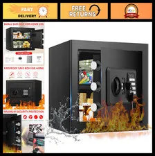 1.3 Cuft Fireproof Safe Box for Home - Digital Keypad, Anti-Theft, Waterproof, R