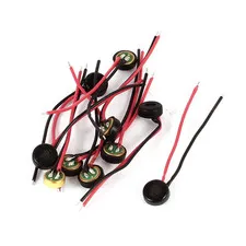Uxcell Dual Wire Leads Electret Condenser Microphone Pick-Up 4Mm X 2Mm (Pack Of