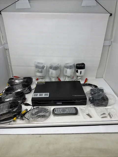 New Cobra 63890 8-Channel Security Camera System with 4 HD Cameras