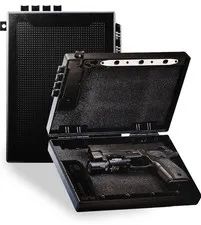 STOPBOX Pro Gun Safe Alternative - Tactical Handgun Storage. 2 Pack, Black. R7