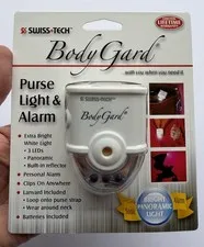 SWISSTECH BODY GARD PURSE LIGHT AND PERSONAL SAFETY ALARM 115 dB NEW SEALED
