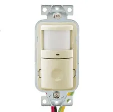 Hubbell 277 Volt Wall Mount Passive Infrared Occupancy Sensor (Ivory) (WS2000I)