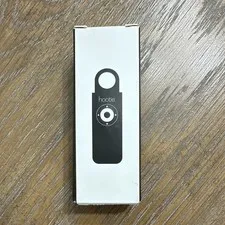 Hootie Personal Safety Alarm 130dB Emergency Siren Strobe Light Pull Pin Black