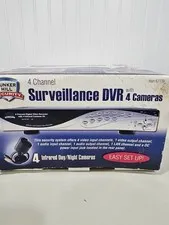 Bunker Hill Security 4-Channel 4-Camera Surveillance DVR Model 67139 Read 