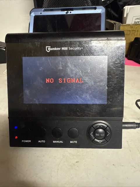 Bunker Hill Security Color Monitor Only Model 62284 With Power Cable Untested
