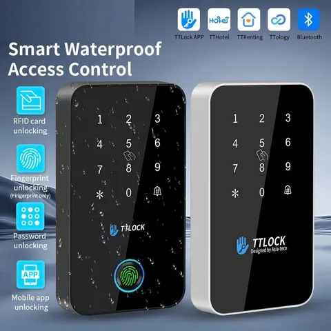 IP67 Outdoor 13.56MHz NFC Keypad Fingerprint TTLock App Access Control G2 System