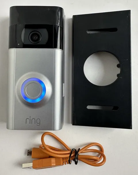 Ring Video Doorbell 2nd Gen 1080p HD WiFi Motion Detection, Untested (For Parts)