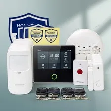 HOMSECUR Wireless WIFI 4G 2G LCD Home Security Alarm System+PIR+5*Door Sensor