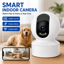 1080P WiFi Indoor Security Camera Pan Tilt Night Vision Two-Way Audio