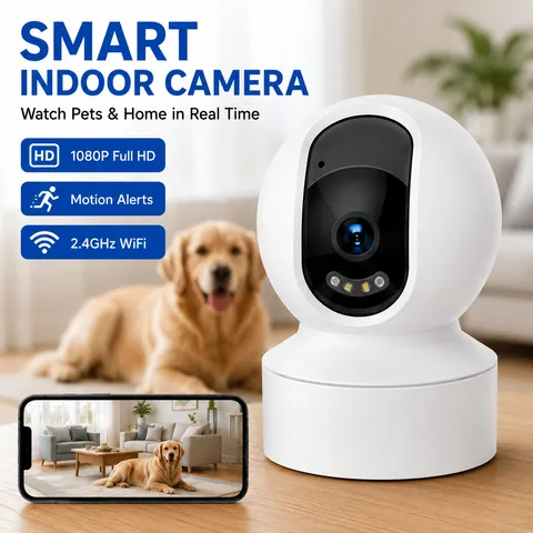1080P WiFi Indoor Security Camera Pan Tilt Night Vision Two-Way Audio