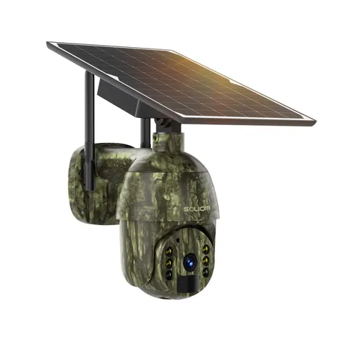 S600 4G LTE Cellular Cameras Wireless Outdoor, Solar with Pan Tilt 360°View, ...