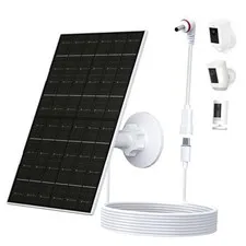 Solar Panel for Ring Camera Outdoor Wireless, USB C Solar Charger for Ring 7W