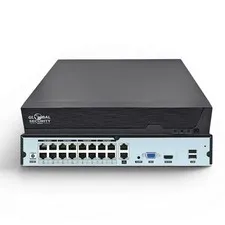 GSS Ultra NVR 16 Channel PoE 4K Video Recorder Dual HDD Built-in Switch