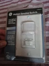 New GE Wide Angle Motion Sensing  Wall Switch PIR61-7M