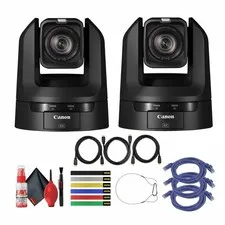 3 x Canon CR-N100 4K NDI PTZ Camera with 20x Zoom 3 x HDMI Cable + More Bundle
