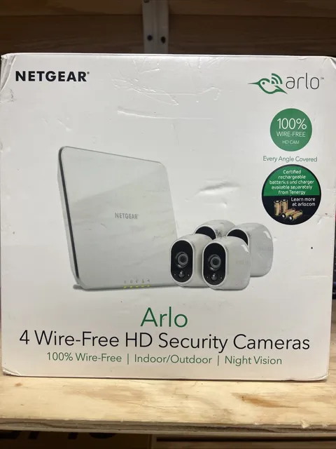 Netgear Arlo 4 Wire-Free HD Security Cameras w/ Night Vision