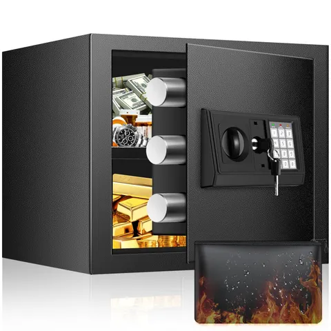 Digital Safe Box Home Security Anti Theft Fireproof Document Jewelry Lock 8.25in