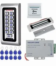Door Access Control Entry System Kit RFID Keypad+320lbs Electric Magnetic Lock