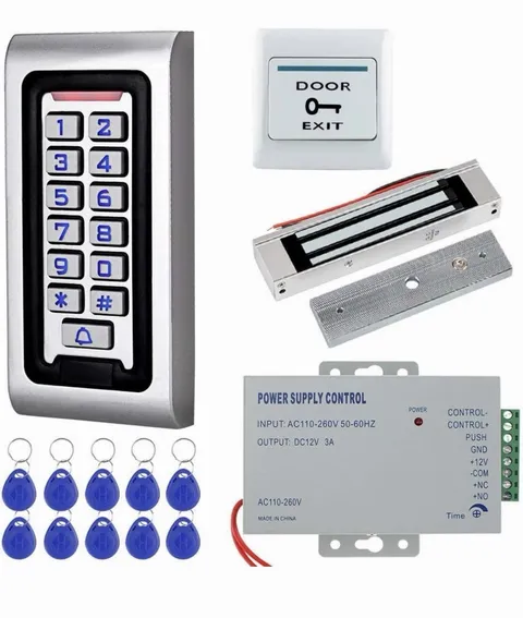 Door Access Control Entry System Kit RFID Keypad+320lbs Electric Magnetic Lock