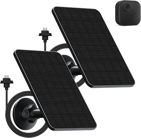 Solar Panel Blink Camera Outdoor,Outdoor Security Camera 2 Pack Solar Panel