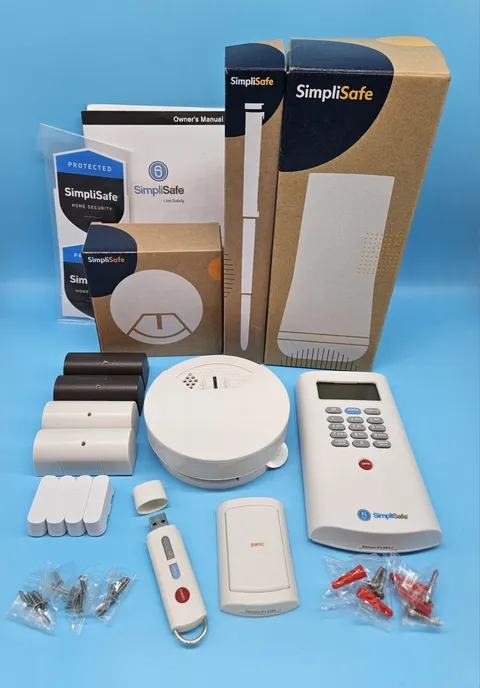 SimpliSafe Wireless Home Security System Bundle Base Station Smoke Detector MORE