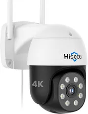 4K 8MP Security Camera Outdoor, Wireless Home Security Camera with Pan & Tilt, W