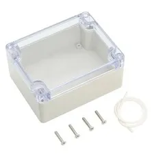 LeMotech ABS Plastic Junction Box, Dustproof 4.53" x 3.54" x 2.16", Clear 