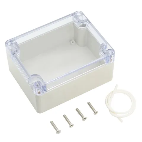 LeMotech ABS Plastic Junction Box, Dustproof 4.53" x 3.54" x 2.16", Clear 