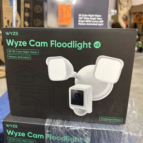 Wyze Cam Floodlight V2 Motion-Activated 2K HD Color Night Vision Camera