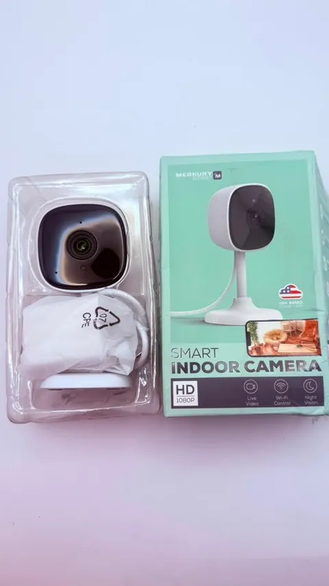 Mercury Smart Indoor Camera HD 1080p Wi-Fi Night Vision Live Video