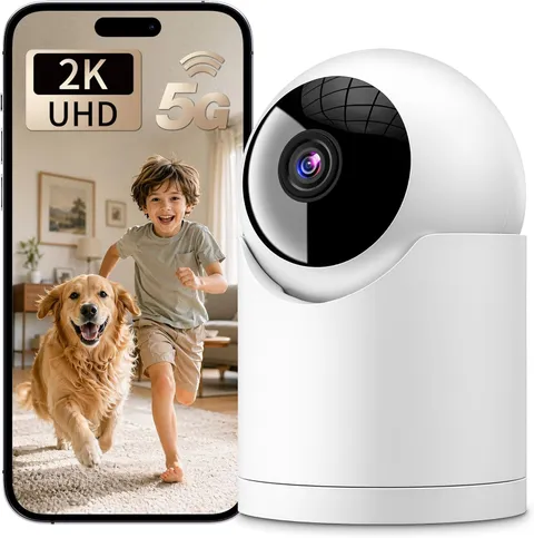 1Pack Indoor Cameras for Home Security Indoor/Outdoor/Baby/Pet 2Kuhd Auto Track