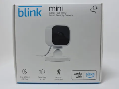 Blink Mini Indoor HD Security Camera - White - New in Box